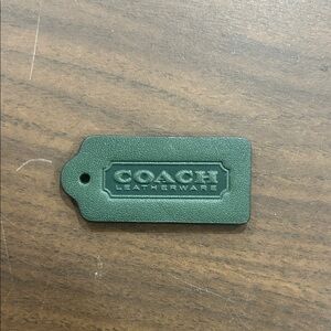 Coach Forest Green Hangtag